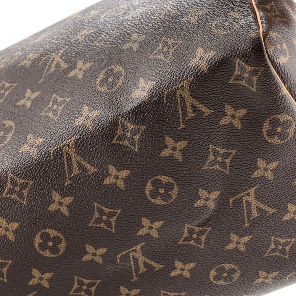 Louis Vuitton Speedy Handbag Monogram Canvas 35 Brown - Picture 7 of 8